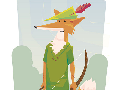 Oo-da-lolly! arrow bow character disney fox illustration oodalolly planet pulp robin hood