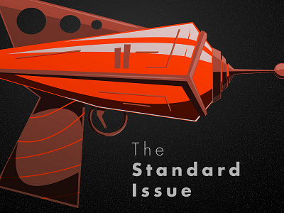 The Standard Issue galaxy gun illustration issue ray gun red sci fi science fiction spectrum standard vector