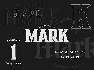 The Gospel of Mark bible branding christian gospel mark study typography wordmark