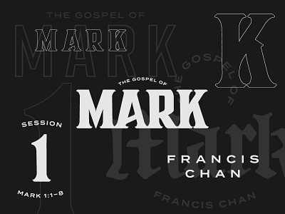 The Gospel of Mark bible branding christian gospel mark study typography wordmark