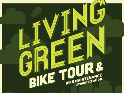 USGBC Living Green Bike Tour bike cubano din green kansas city lost type non profit ribbon skyline