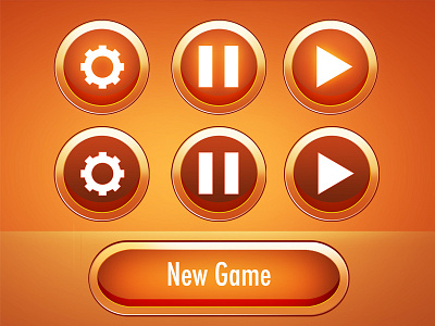 Buttons, Buttons, Buttons :-) buttons design game icon illustration interface ux