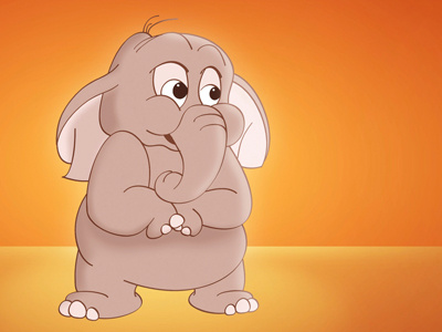 Elephant animals cute disney drawing drawings funny illustration illustrations