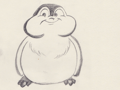 Penguin - Sketch animals cute disney drawing drawings funny illustration illustrations