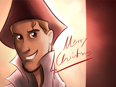 Merry Christmas art character comic design drawing illustration