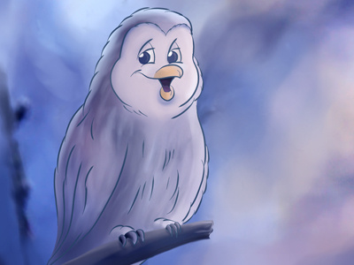 Owl animals cute drawing drawings funny illustration