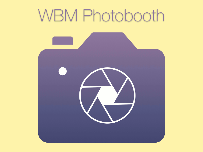 Photobooth splash screen animation camera photobooth wbm photobooth