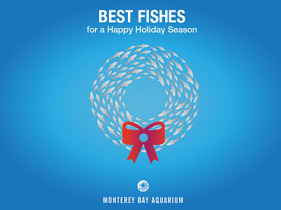 Aquarium Holiday Card aquarium holiday illustration vector