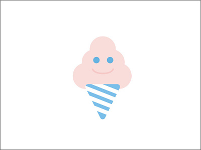 Cotton Candy candy cute face fluffy funny vector