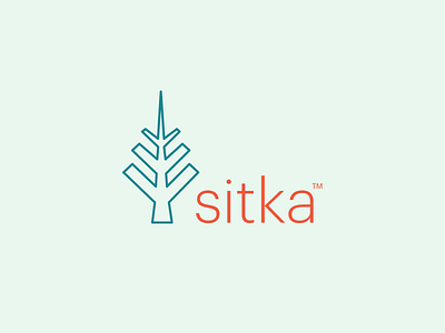 Sitka Health brand illustation logo medical logo medtech