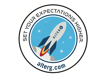 Rocket Illustration Badge