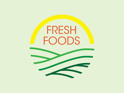 Fresh Foods Logo agriculture agtech agtechlogo branding farm fresh identity illustration logo
