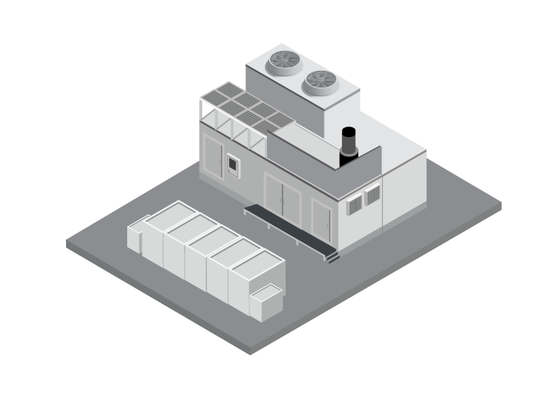 Congen Power Plant illustraion isometric illustration isometric design greenenergy cogen power energy
