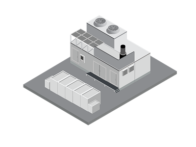 Congen Power Plant cogen energy greenenergy illustraion isometric design isometric illustration power