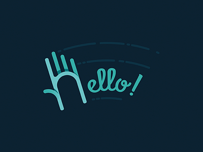 h is for hello! andreagritti design graphic hello illustration vector