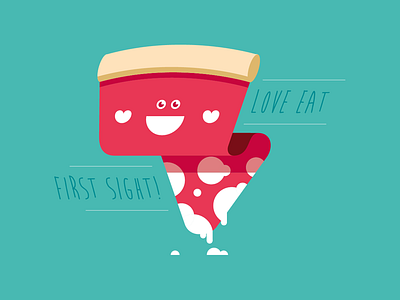 love eat first sight creativity design flat graphicdesign illustation vector