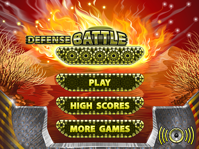 Menu game "Defense Battle"