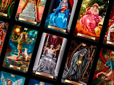 A deck of Tarot cards. Major Arcana.