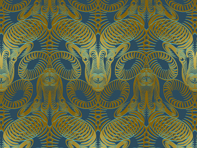 Pattern Aries aries background bronze horn sheep vector zodiac