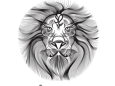 Zodiac Sign — Leo black and white collection leo sign tatoo vector zodiac