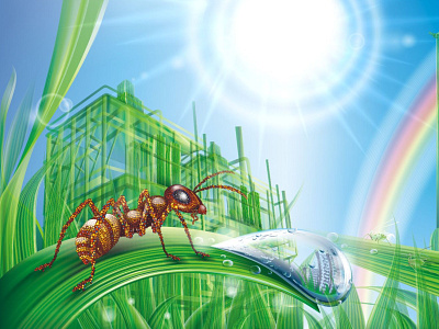 Nano ant ant collection ecologia freelance illustration nano vector