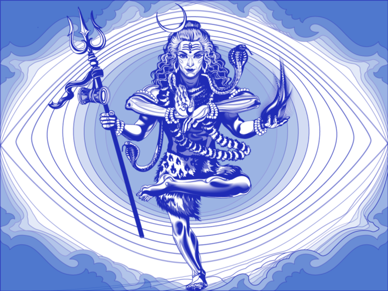 On Demand Smooth Shiva Painting Size A2