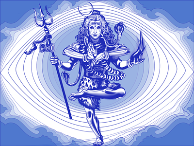 Lord Shiva freelance got illustration lord shiva vector
