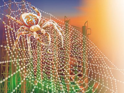 Nano Spider freelance illustration nano spider vector