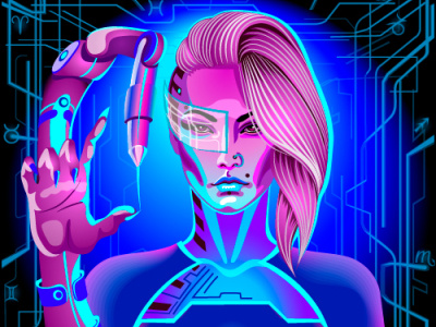 Zodiac Sign: Scorpio collection cyberpunk freelance horoscope illustration neon scorpio series sign vector zodiac