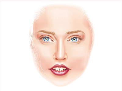 Vector Face face freelance realistic vector woman