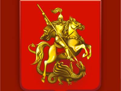 St. George the Victorious coat of arms freelance gold moscow russia st. george vector