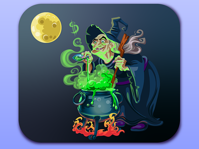 Witch, .svg format. casino freelance game illustration vector witch