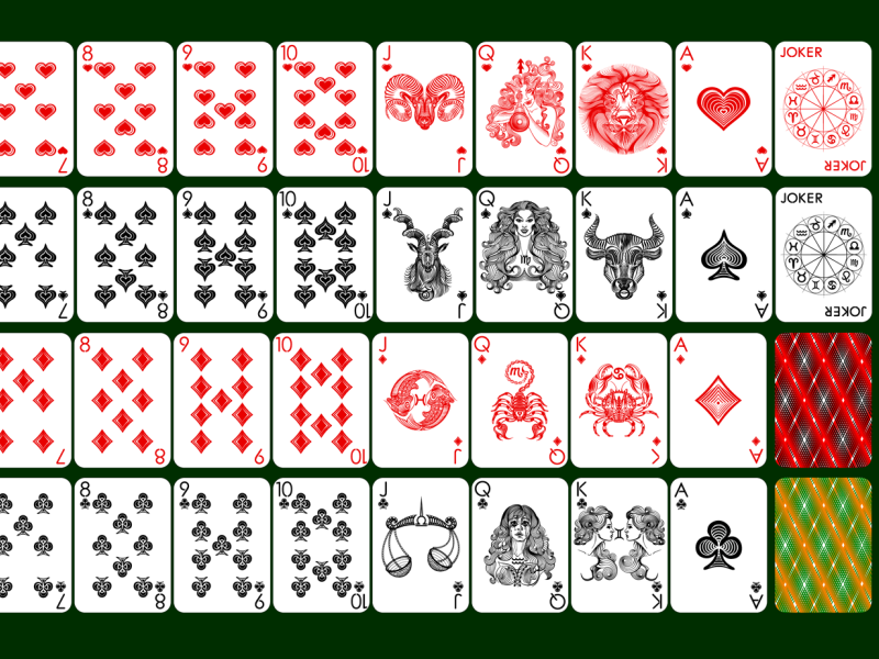 Minimalistic playing cards, Zodiac signs. by TATYANA.PROkofieva on Dribbble