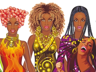 The game "Supermodel Makeover by Lauren Luke" for Nintendo DS afro collection freelance game girl makeup vector