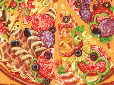 Vector pattern pizza pattern pizza vector