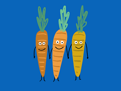 Carrot Buddies chandoodles illustration villagenutritionco