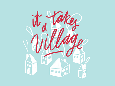 It Takes a Village chandoodles illustration villagenutritionco