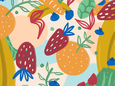 Fruit Salad chandoodles illustration villagenutritionco