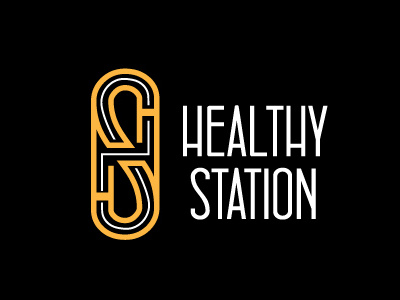 healthy station - branding logo