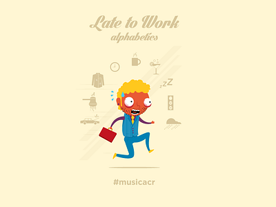 Late to Work costa rica illustration music