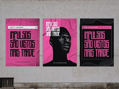 Impulsos Project #1 branding brazil design design art flat minimal art pink poster tech typography urban vector