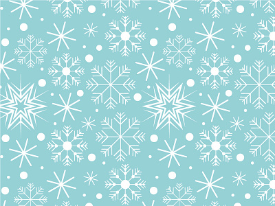 Winter Wonderland blue christmas custom pattern snowflakes winter