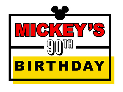 MICKEY'S 90TH BIRTHDAY // LOGO REBRAND CONCEPT
