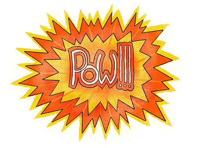 Comic Book Sound Effect POW!