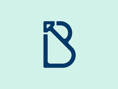 B Mark arrow b logo mark