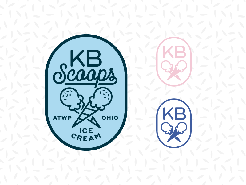 KB Scoops-Alt2 ice cream cone ice cream scoops logo