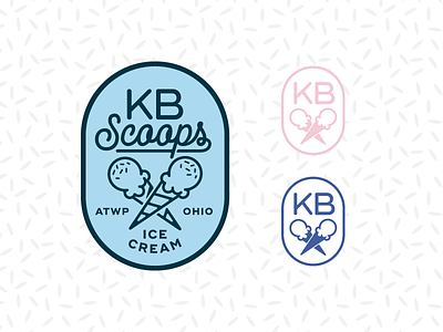 KB Scoops-Alt2 ice cream ice cream cone logo scoops