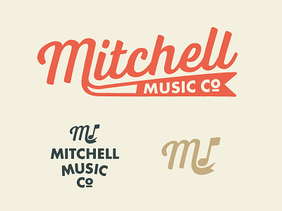 MMCo lettering logo music music note musician wordmark