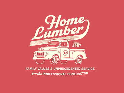 Home Lumber Shirt ford illustration lumber shirt shirt design truck vintage wood grain