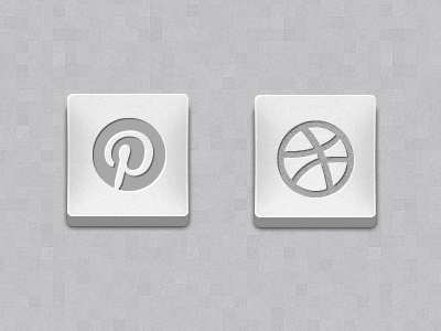3d Silver Social Media Icons